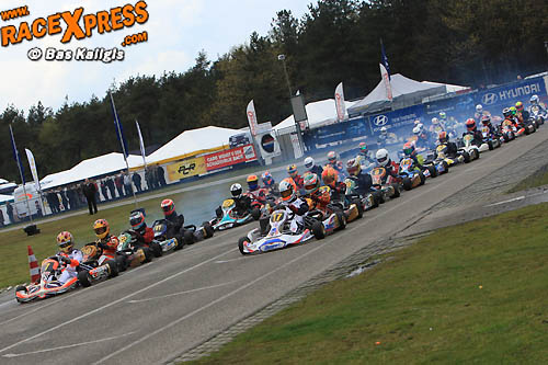 Rotax Max Junioren ijzersterk veld